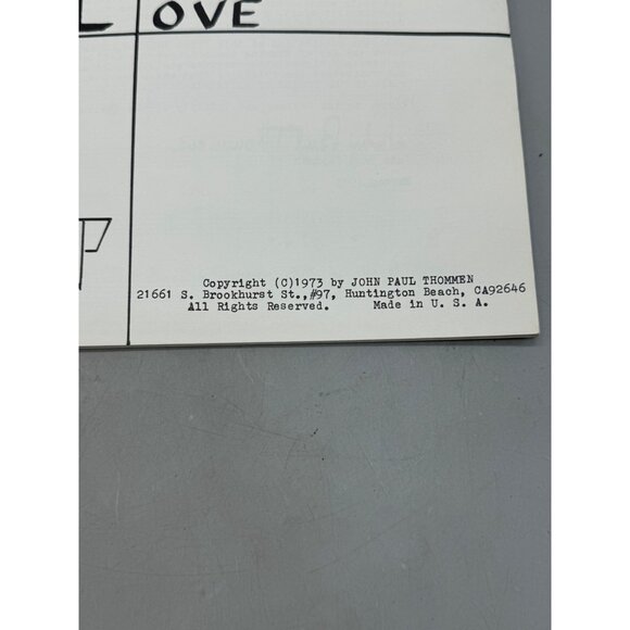 Songs Of Universal Love Book One By John Paul Thommen 1973 Sheet Music READ - Picture 9 of 12